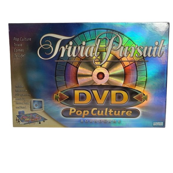 Trivial Pursuit DVD Pop Culture Board Game Parker Brothers 2003 Edition Vintage - Picture 1 of 12